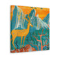 Deer in the Forest - Canvas