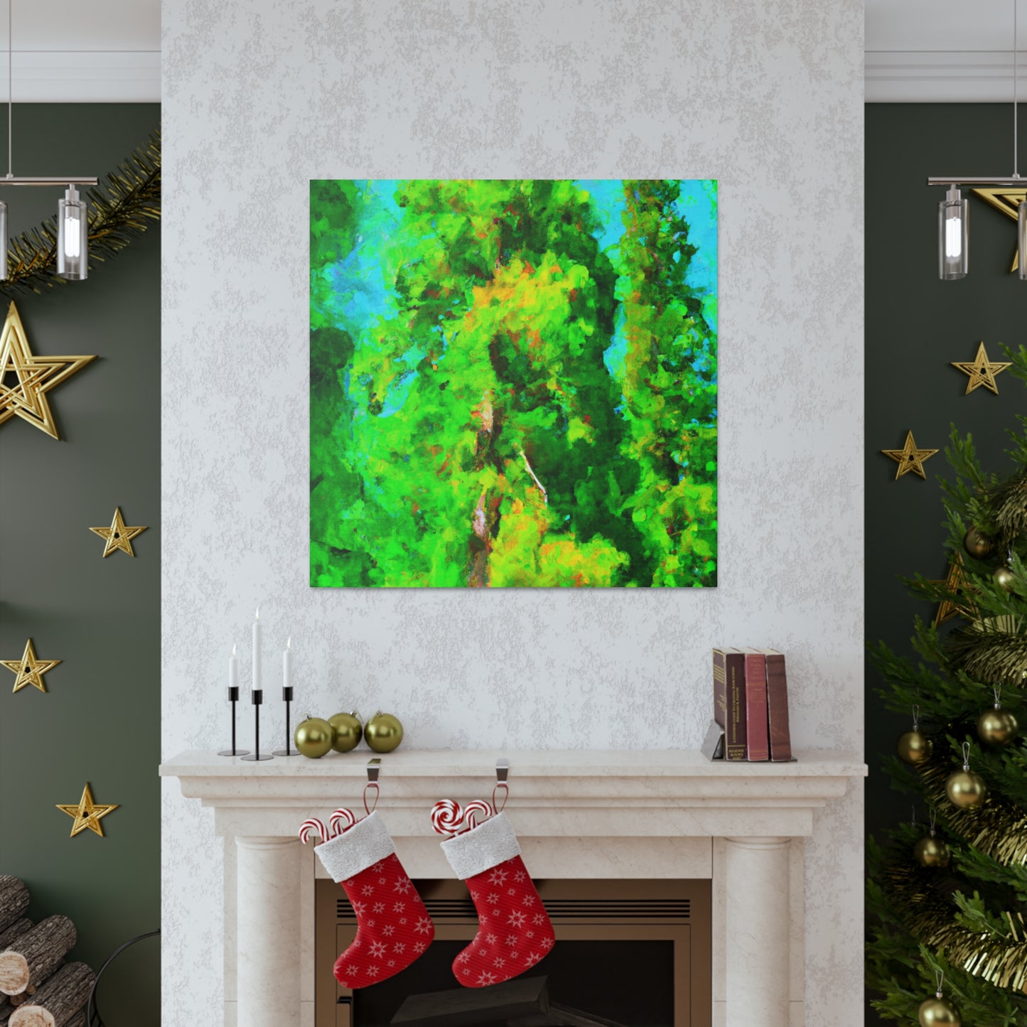 Cypress Tree Impressionism - Canvas