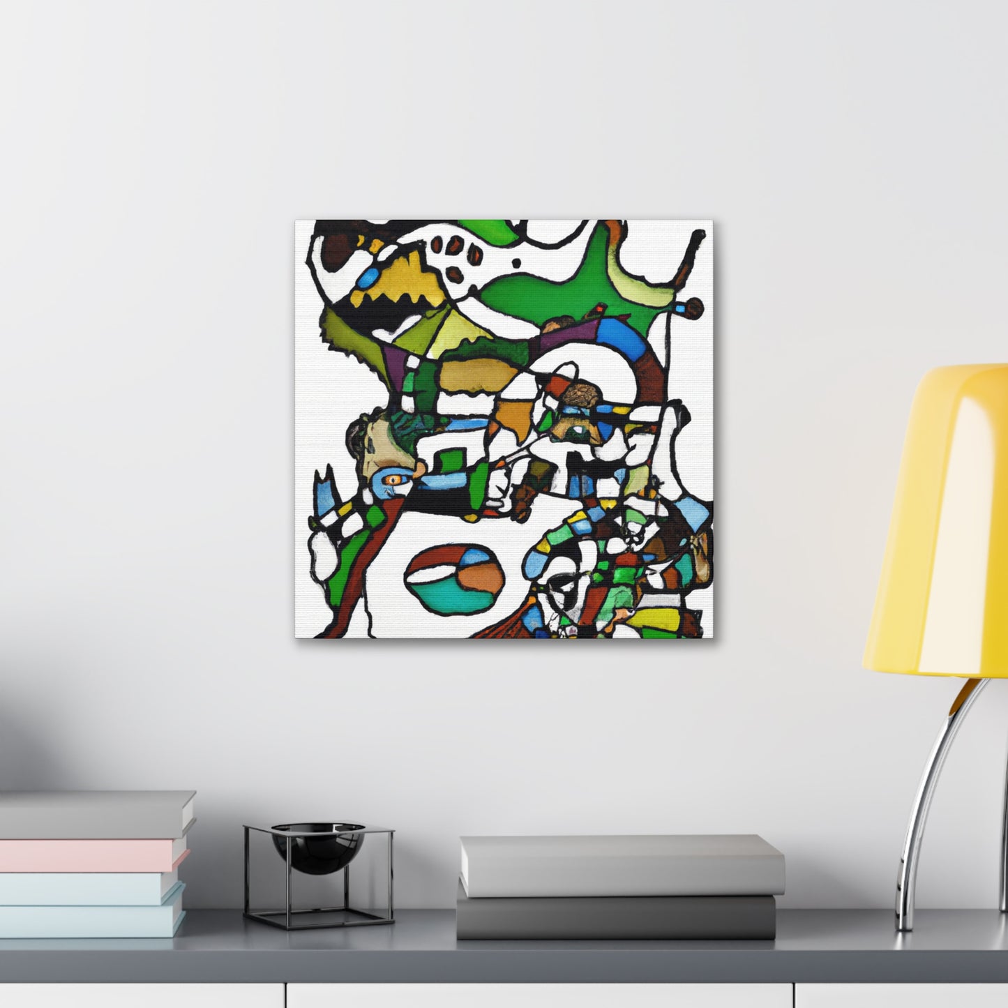 Crocodile in Abstraction - Canvas