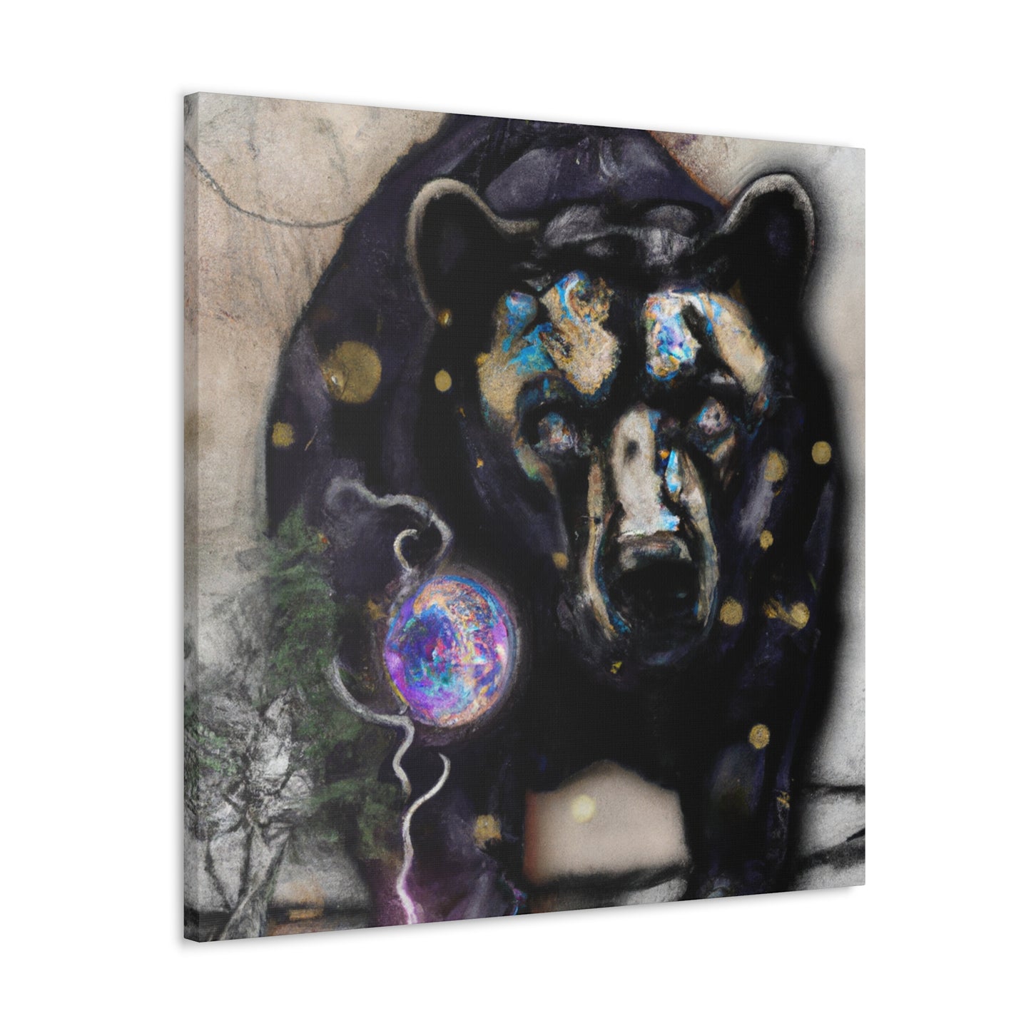 "Black Bear Surrealism." - Canvas