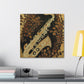 Saxophone in Moonlight. - Canvas