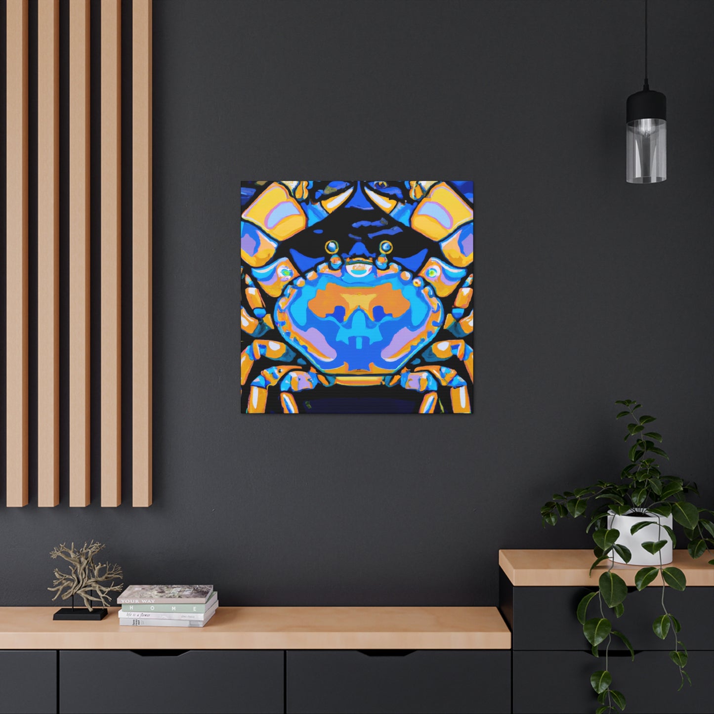 Crab in the Deco - Canvas