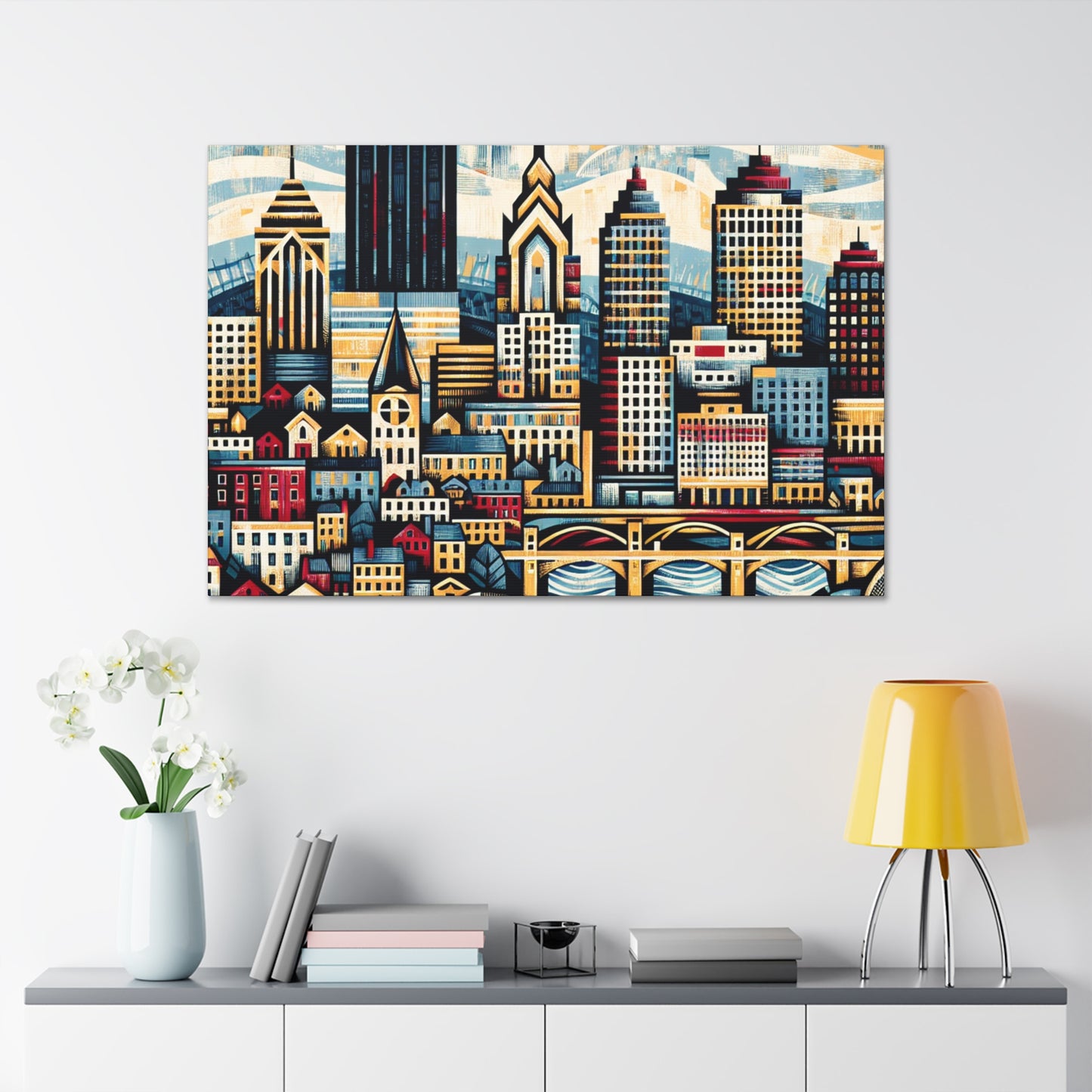 "Pittsburgh's Rustic Harmony" - Canvas