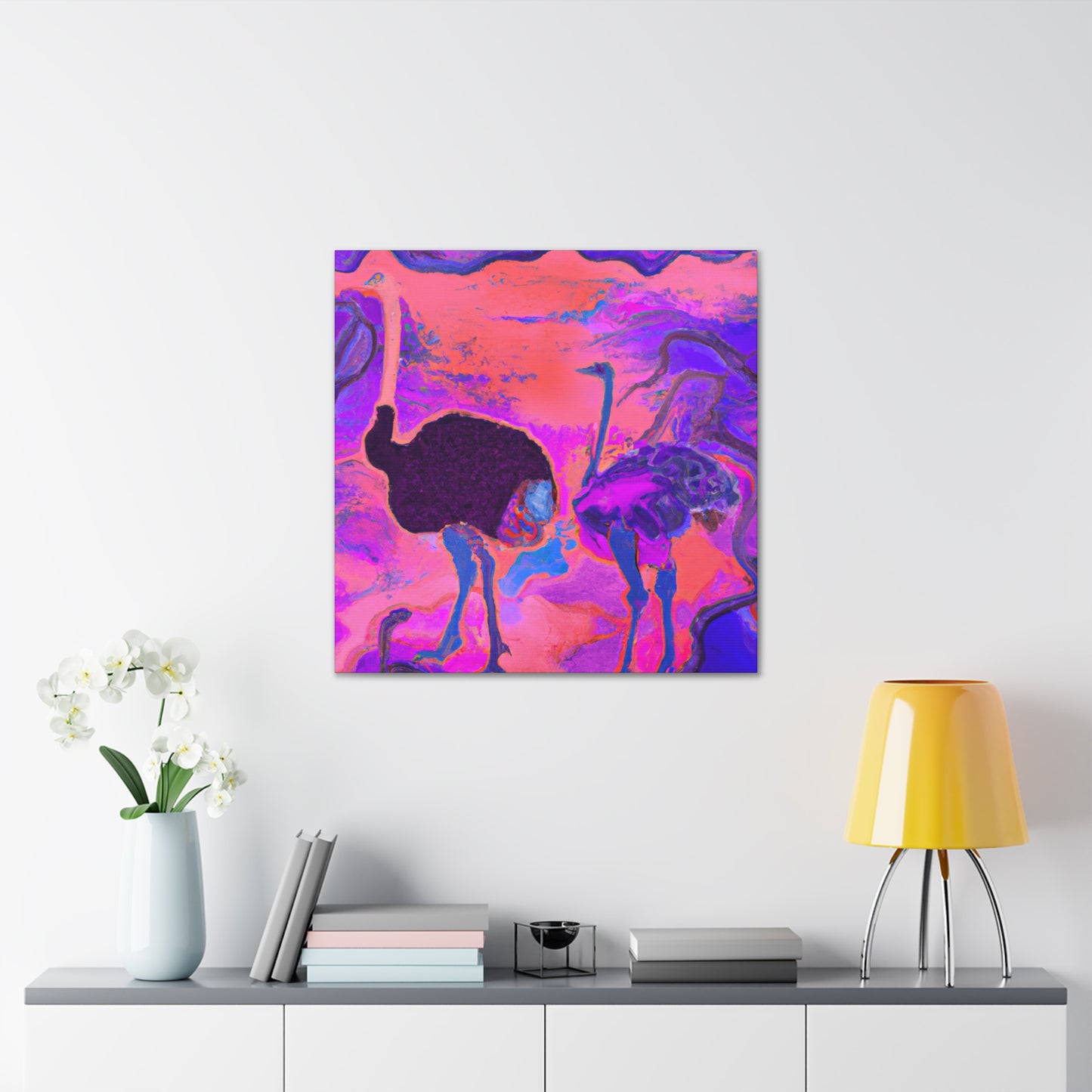 Ostrich in Dreamland - Canvas