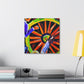 A Vibrant Wagon Wheel - Canvas