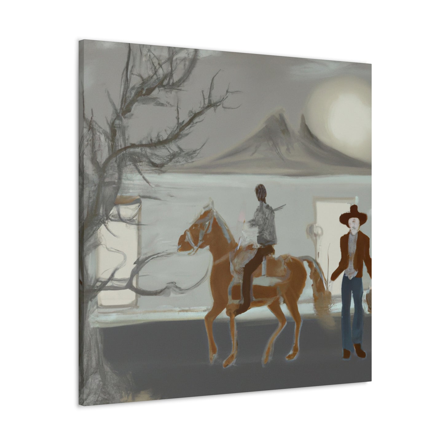 "Stagecoach Through Time" - Canvas