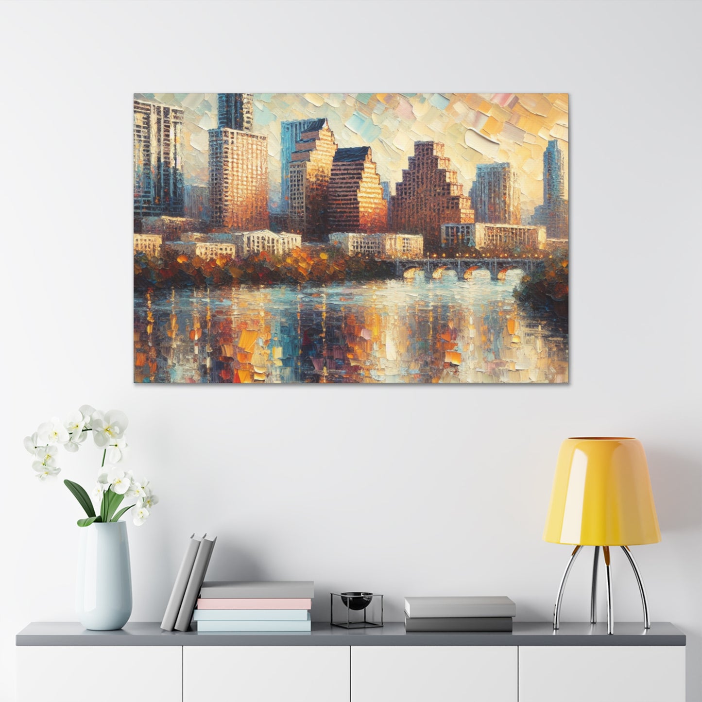 "Lively Shades of Austin" - Canvas