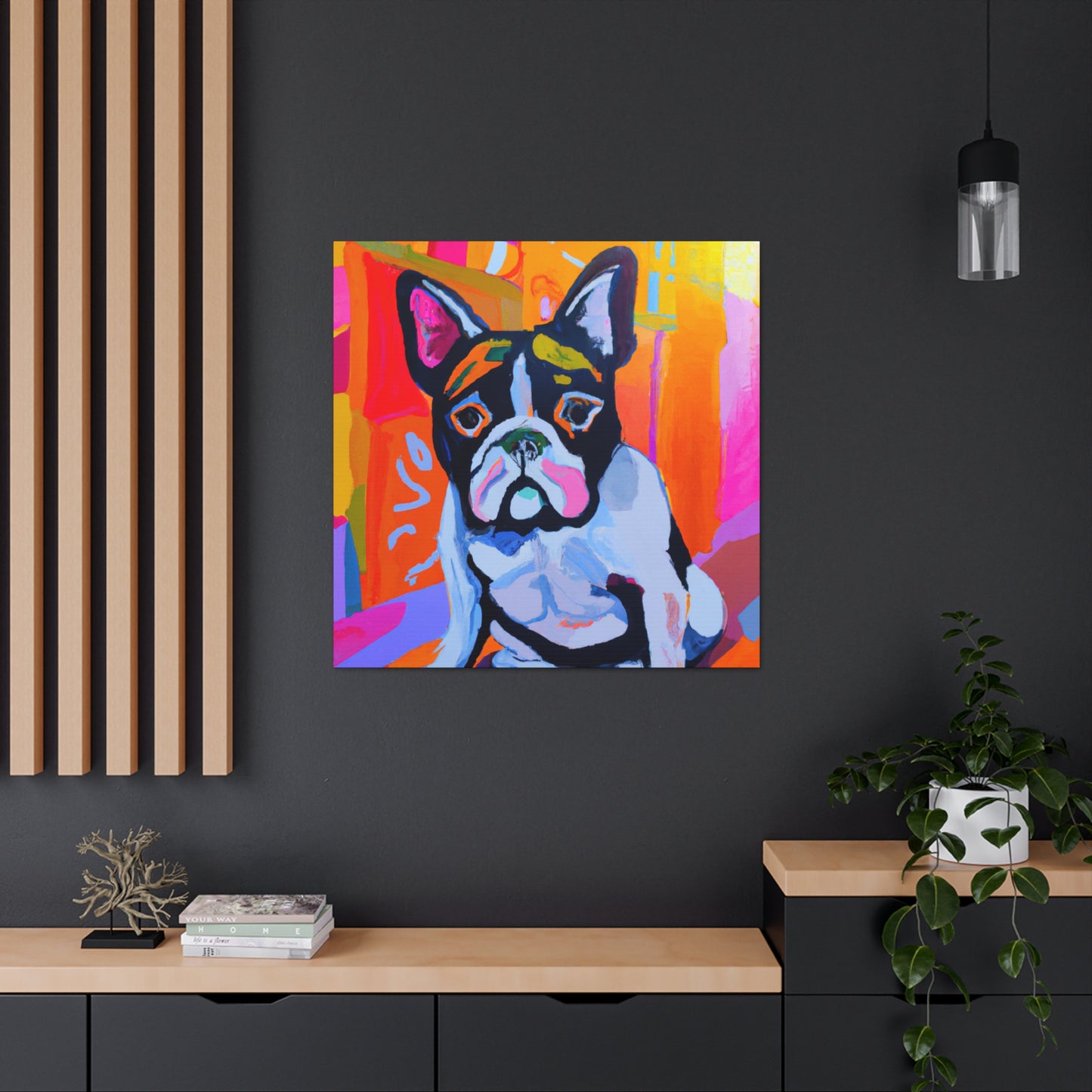 "French Bulldog Portrait" - Canvas