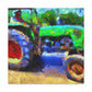 Tractor in Impressionism - Canvas