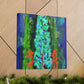 Cypress Tree Reflection - Canvas