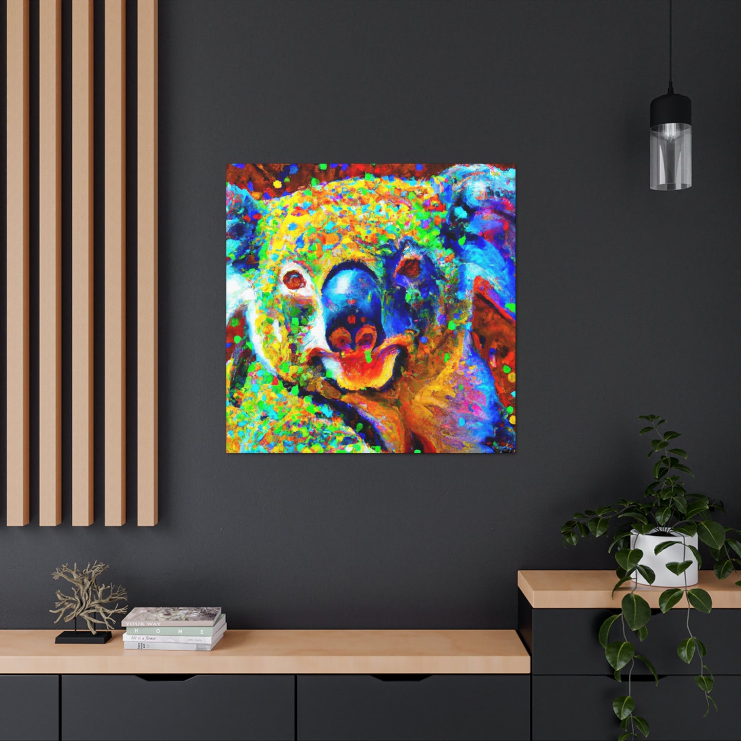 Koala in Pointillism - Canvas