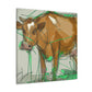 "Jersey Cow Serenity" - Canvas