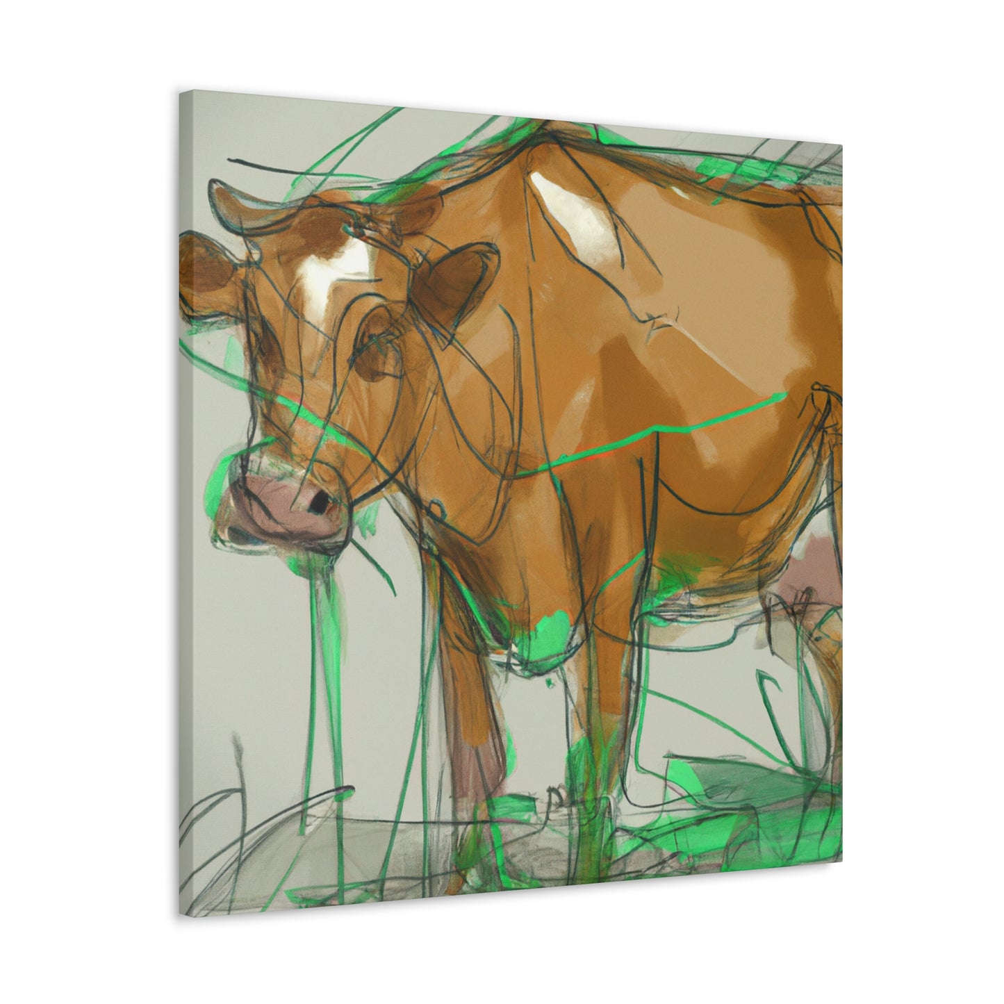 "Jersey Cow Serenity" - Canvas