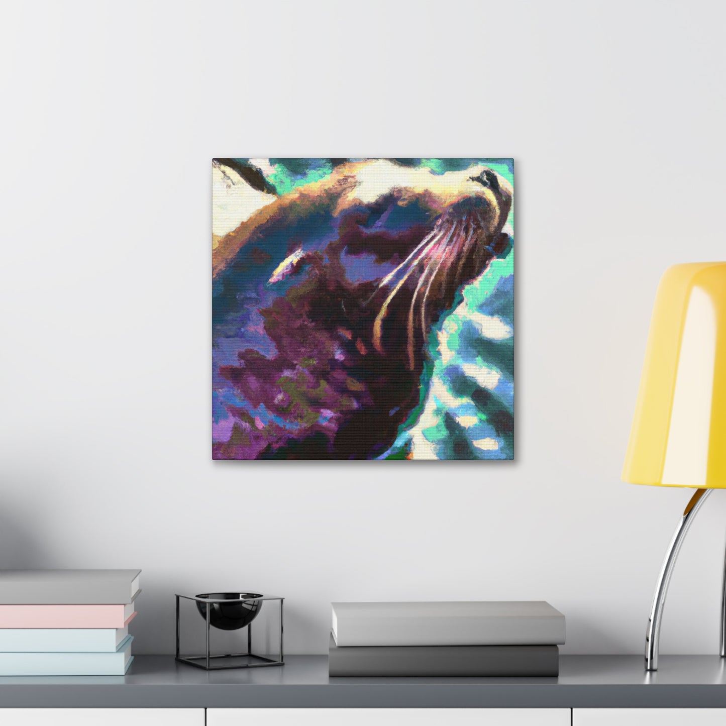 Sea Lion Sunset Glow - Canvas