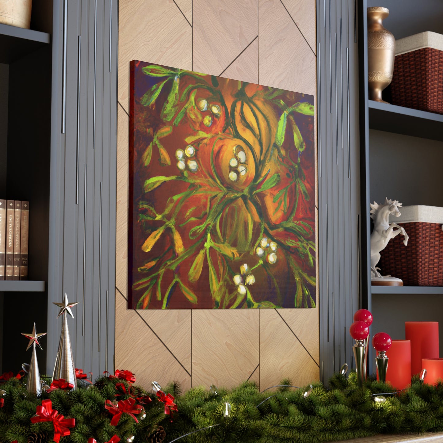 Mistletoe Magic Scene - Canvas