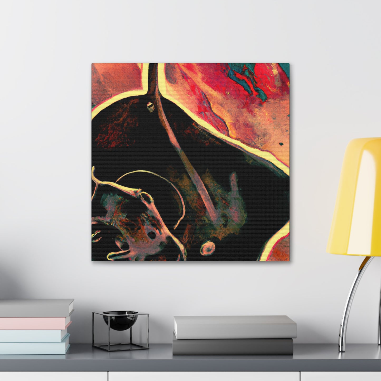 "Surreal Stingray Slumber" - Canvas