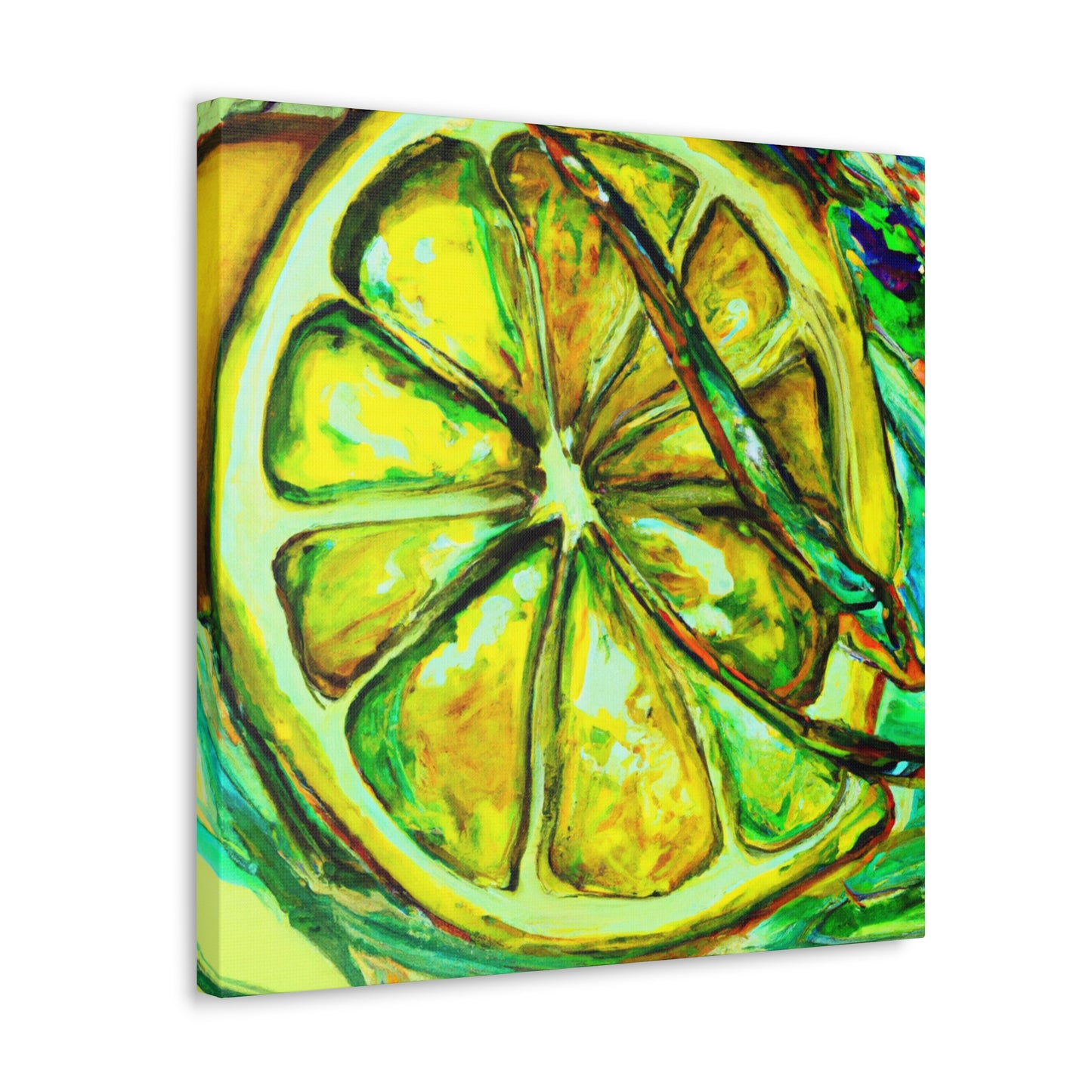 Lemon Impressionism Glows - Canvas