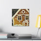 Gingerbread House Mosaic - Canvas