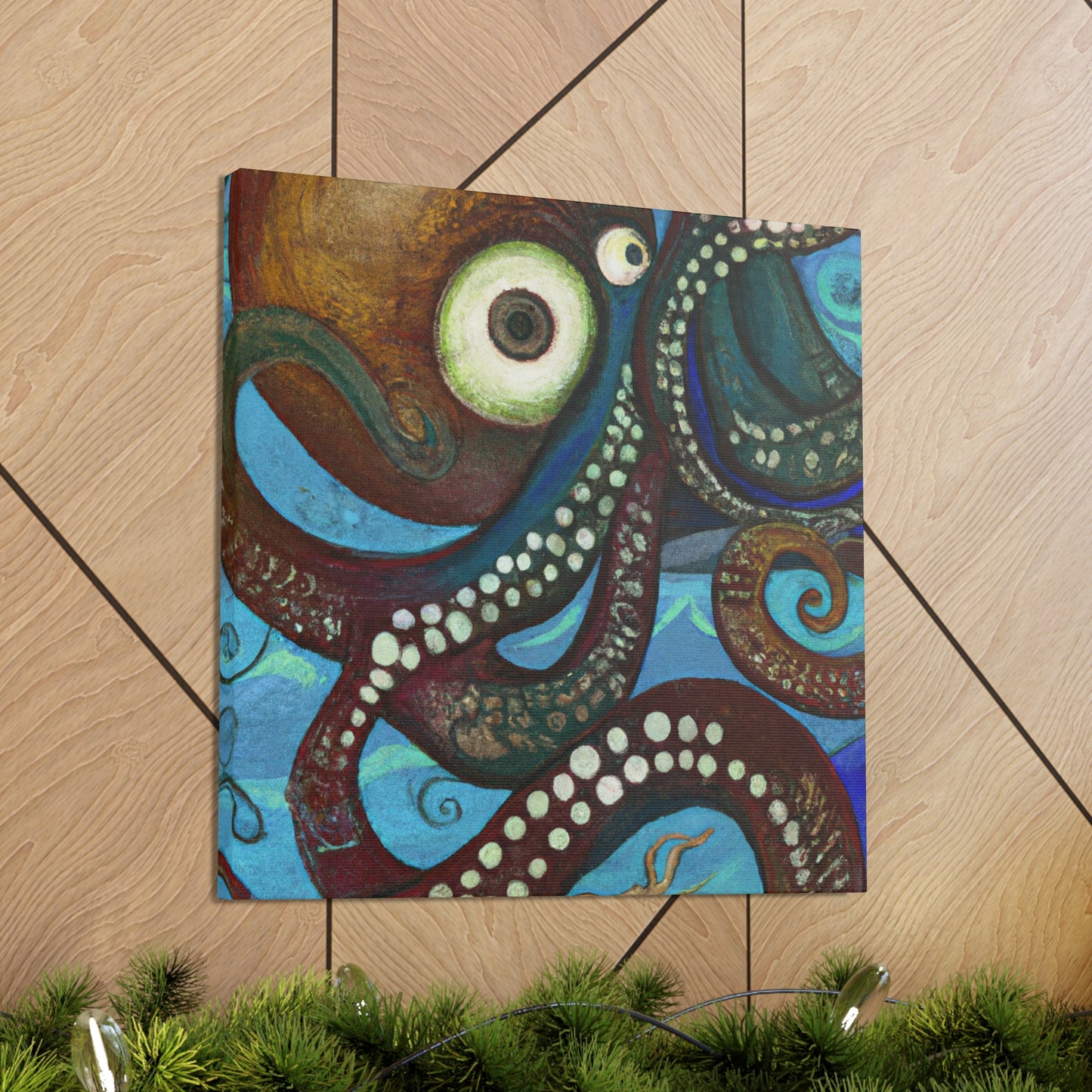 Octopus in The Sea - Canvas