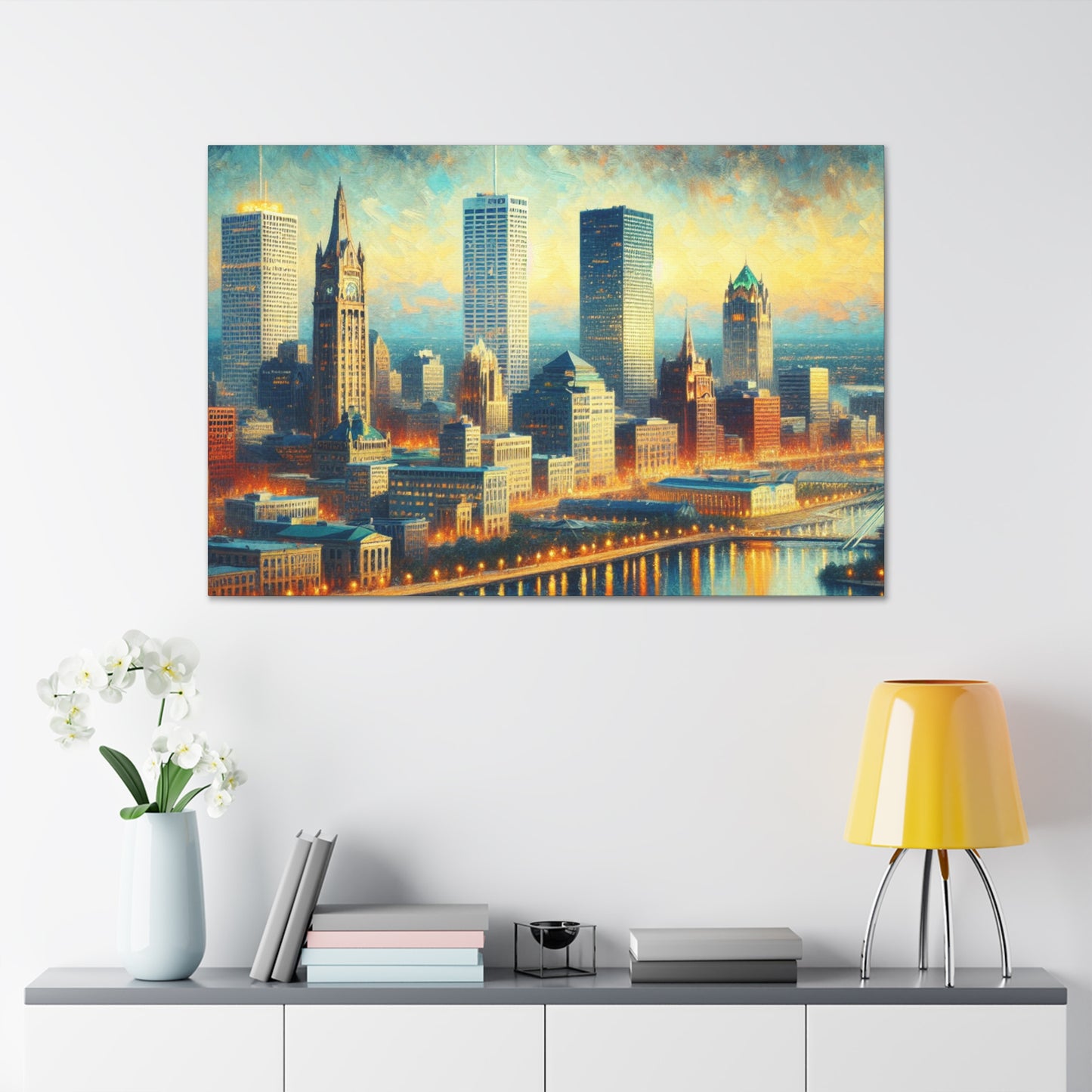 "Serene Streets of Milwaukee" - Canvas