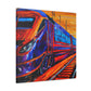 Train in Motion - Canvas