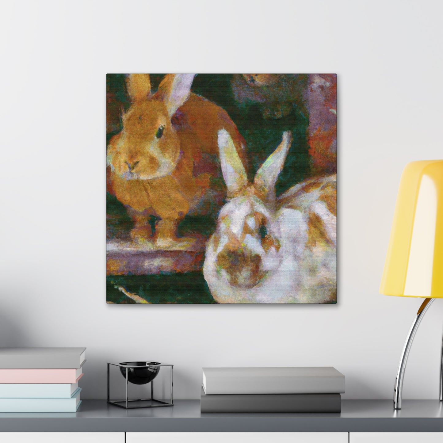 "Rabbit in the Meadow" - Canvas