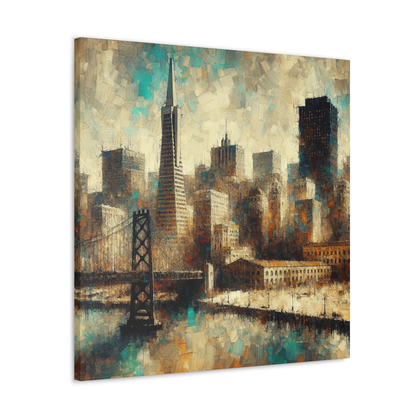 "Colorful Urban Symphony" - Canvas