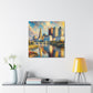 "Sunlit Columbus Canvassed Elegance" - Canvas