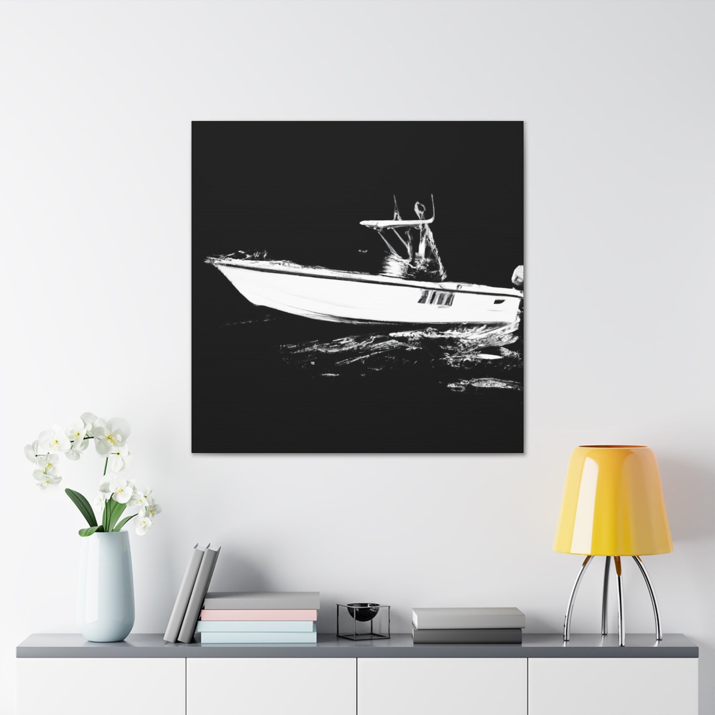 "Bass Fishing Glisten" - Canvas