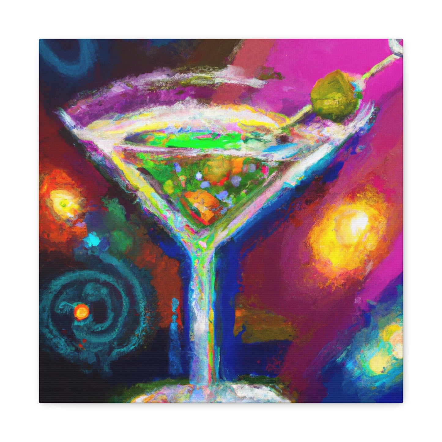 Martini-Themed Baroque - Canvas