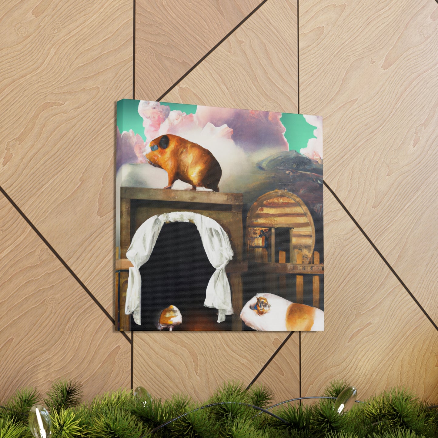 "Guinea Pig Dreamscape" - Canvas