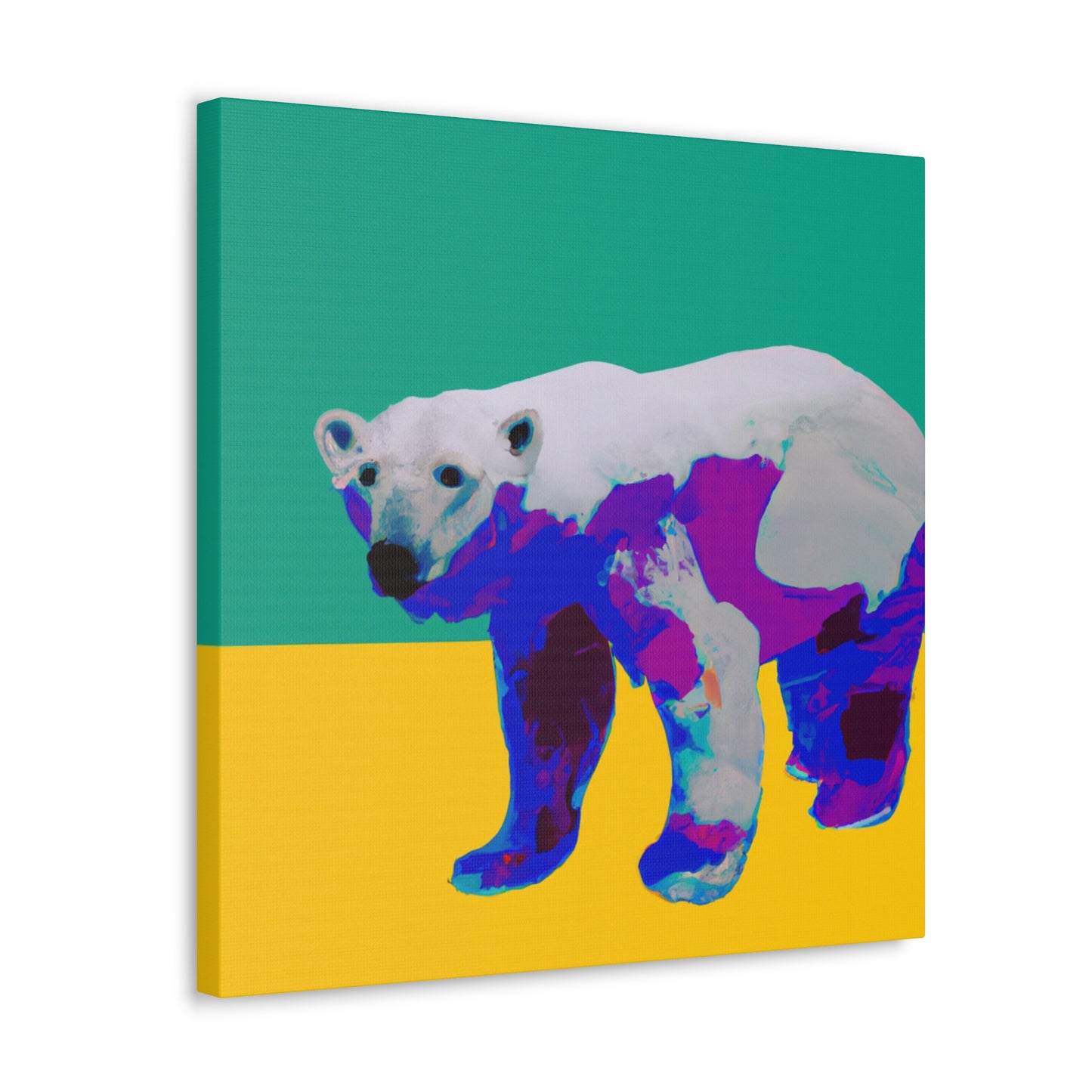 Polar Bear Pop Art - Canvas