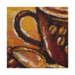 "Coffee: Impressionistic Sip" - Canvas