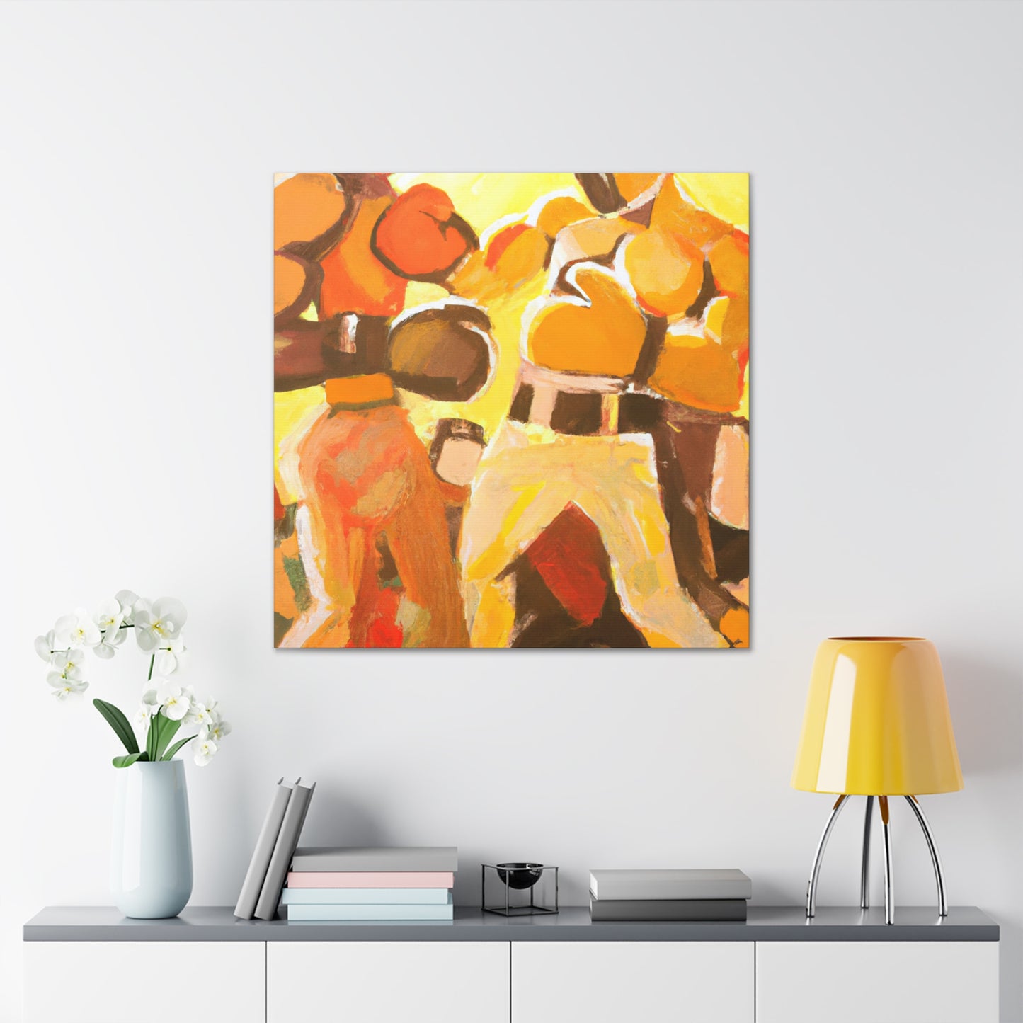 Boxers in the Ring - Canvas