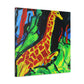 Giraffe in Abstract Forms - Canvas