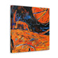 Basketball Court Abstract - Canvas