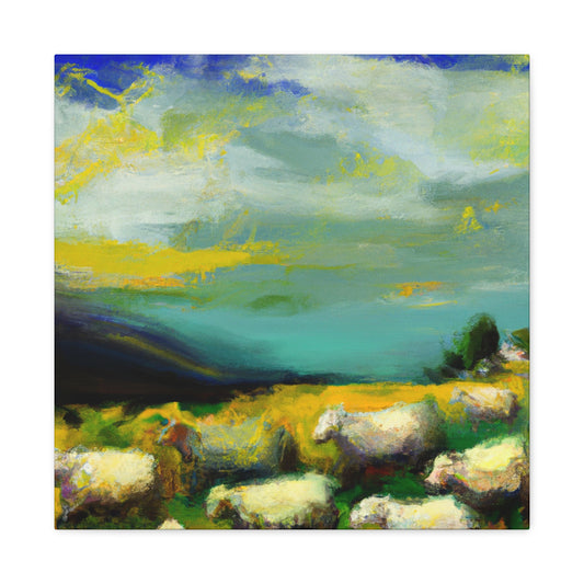 Sheep in Expressionism - Canvas