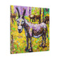 "Donkey in Impressionism" - Canvas