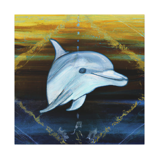 Dolphin's Ocean Playground - Canvas