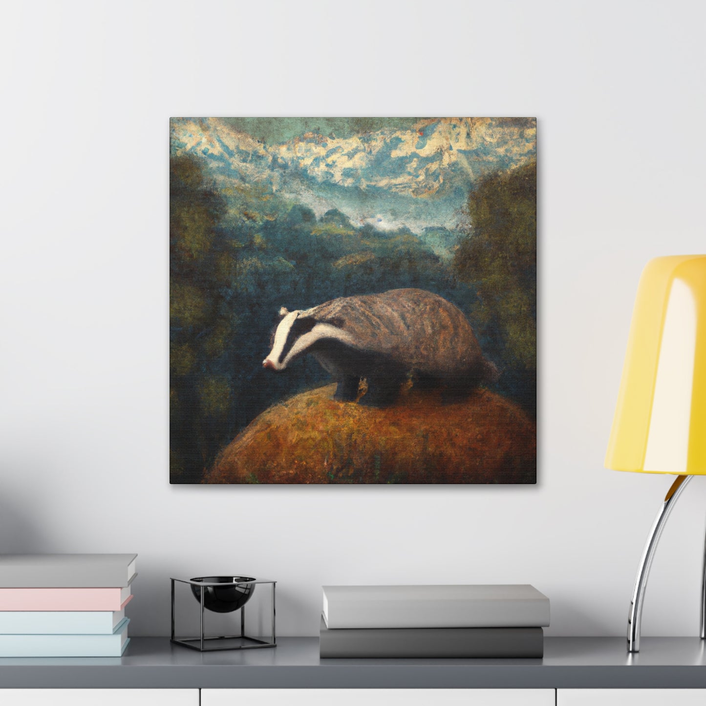 Badger in Springtime - Canvas