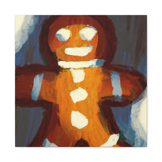 Gingerbread Man Impression - Canvas