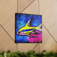 "Swordtail Sword Swirling" - Canvas