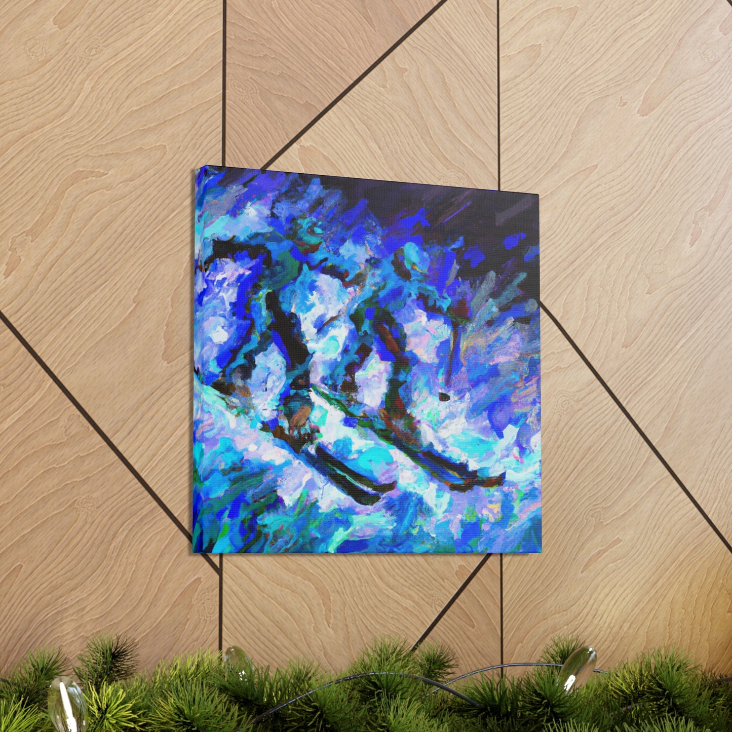 Skiing in Impressionism - Canvas