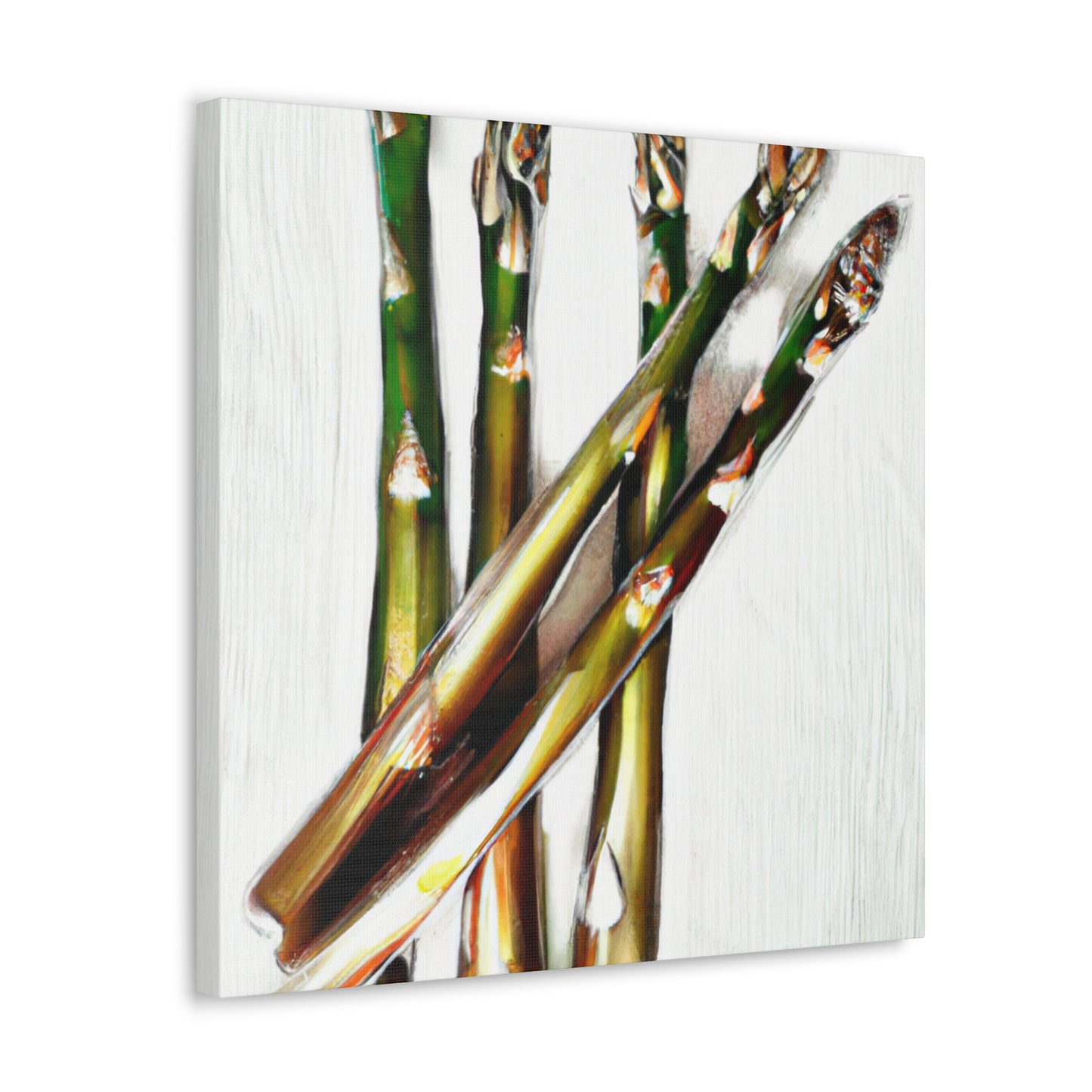 "Asparagus Realism Scene" - Canvas