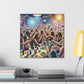 Whirling Revelry in Dots - Canvas