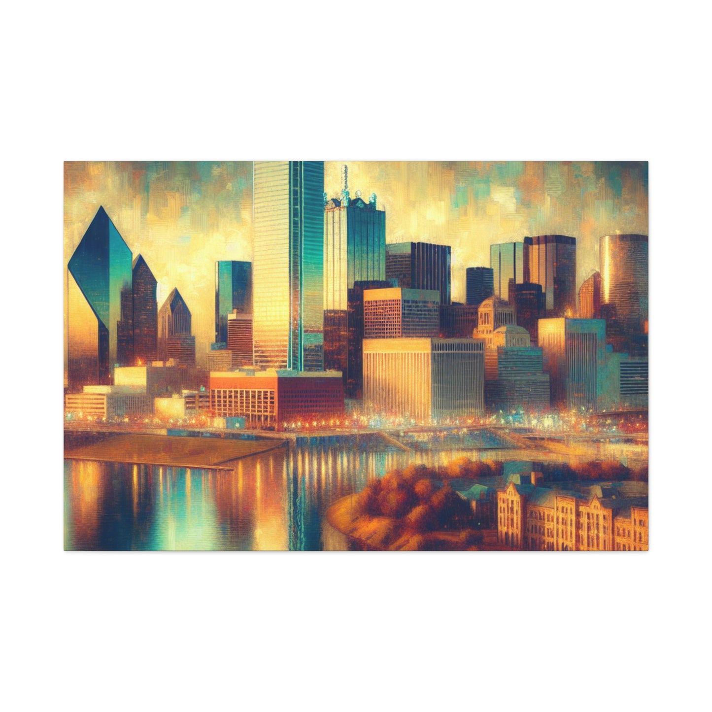 "Texas Dreamscape: Dallas" - Canvas