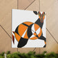 "Gazelle in Art Deco" - Canvas