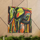 Elephant in Motion - Canvas