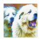 "Great Pyrenees Abstraction" - Canvas