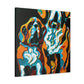 "Saint Bernard in Deco" - Canvas